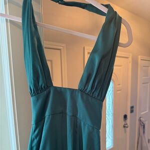 Beginning boutique long green dress